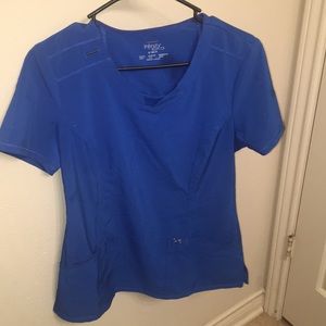 Royal Blue Cherokee infinity scrub top